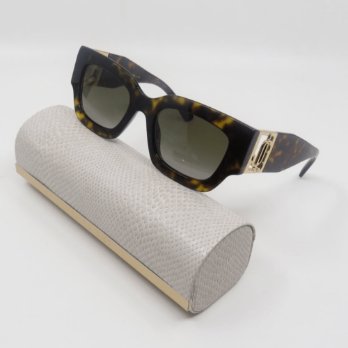 Jimmy Choo New Nena/S 086 Glossy Brown Tortoise/Grey Gradient Sunglasses